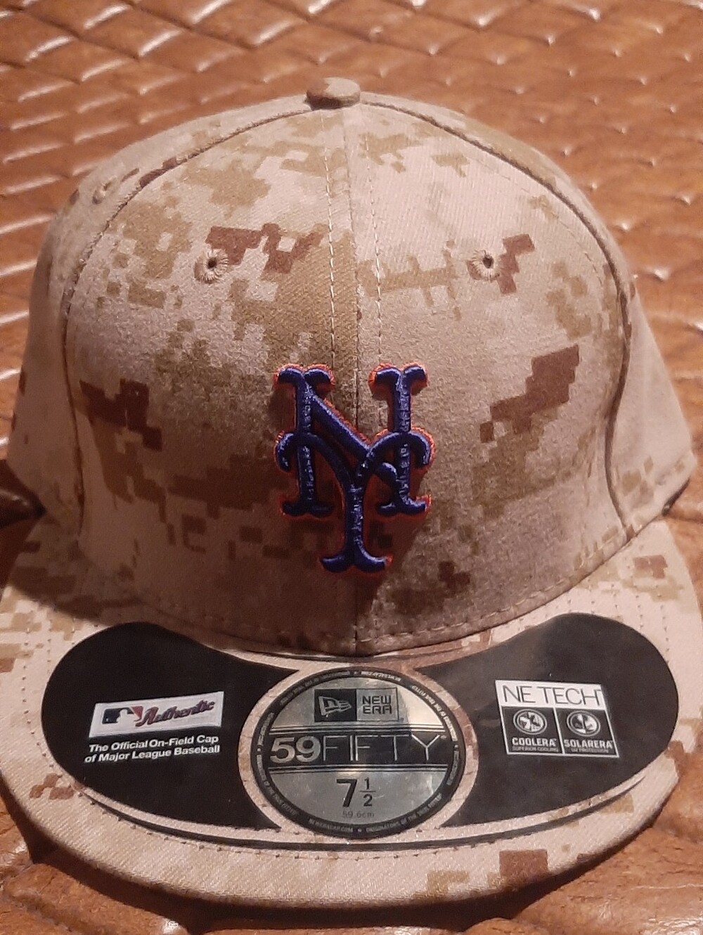 New Era Desert Camo Baseball Cap with NY METS Logo